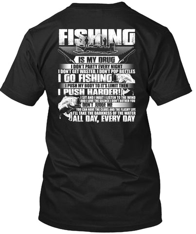 A black t-shirt with the shopify logo