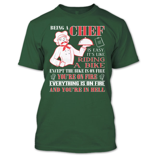 A black t-shirt with the shopify logo