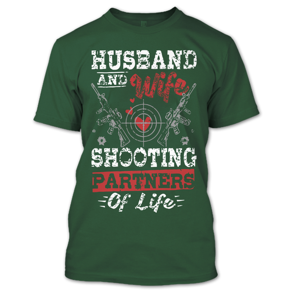 A black t-shirt with the shopify logo