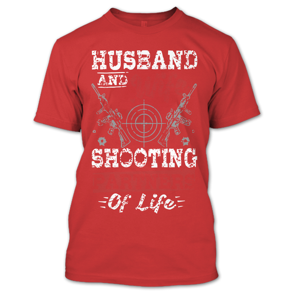 A black t-shirt with the shopify logo