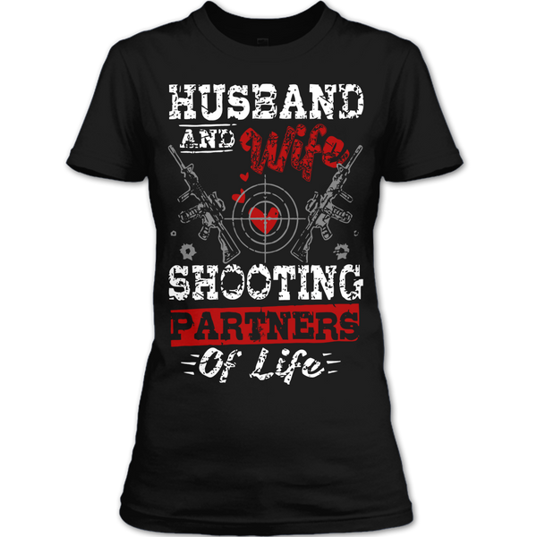 A black t-shirt with the shopify logo