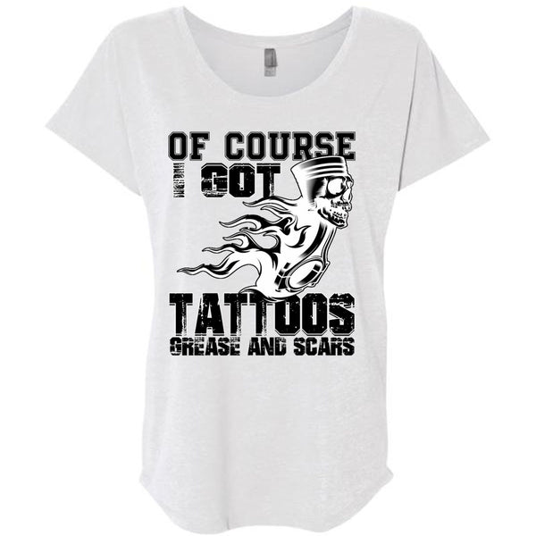 I Got Tattoos Grease T Shirt, Being A Mechanic T Shirt, Awesome T-Shirts