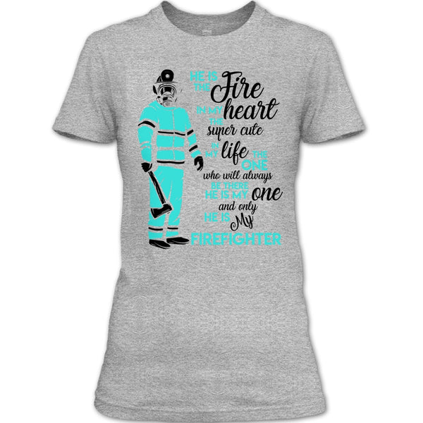 My Man Risk His Life To Save Strangers T Shirt, Gift For Firefighter T Shirt