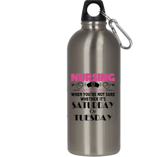 Nursing 20 oz Stainless Steel Bottle,Awesome Gift For Nurse Outdoor Sports Water Bottle