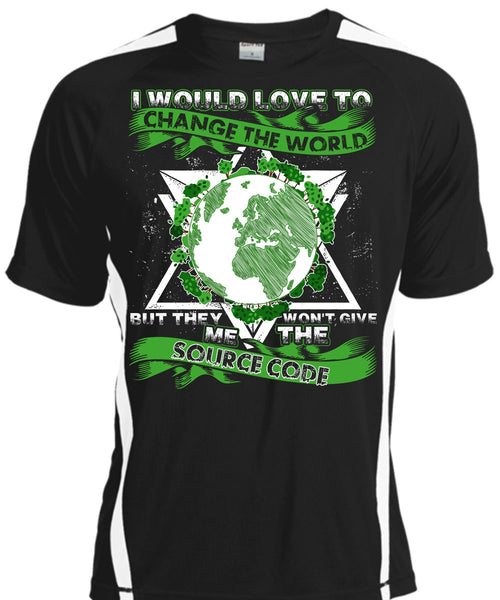 A black t-shirt with the shopify logo