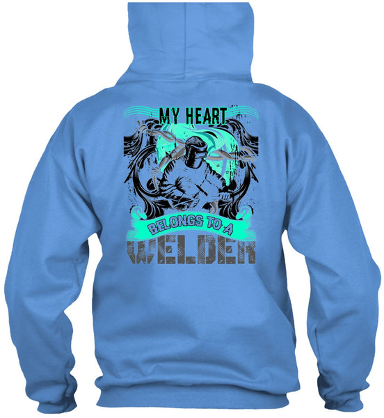 My Heart Belongs To A Welder T Shirt, I Love Welder T Shirt