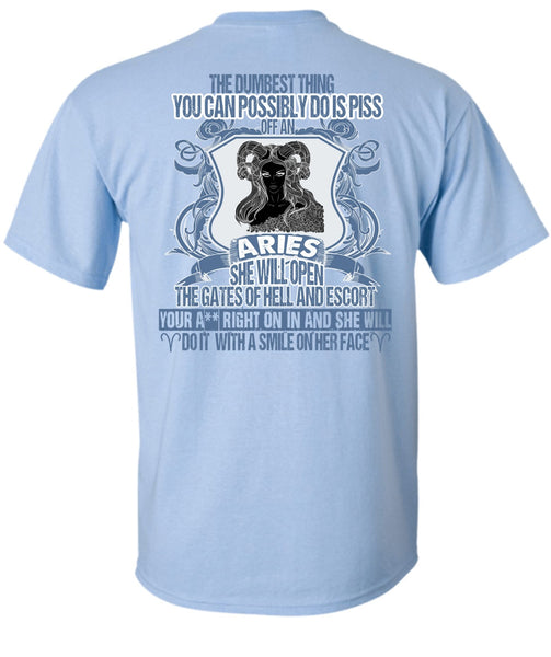 Aries She Will Open The Gates T Shirt, I Love Aries T Shirt