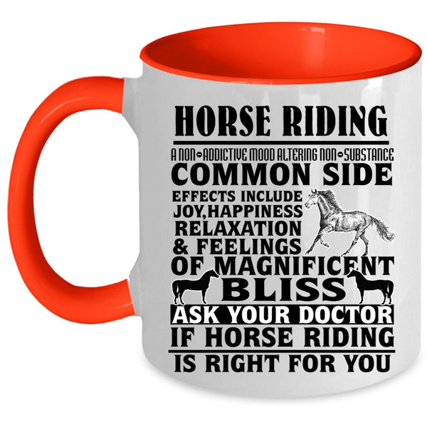Cool Gift For Equestrian Coffee Mug, Horse Riding Accent Mug