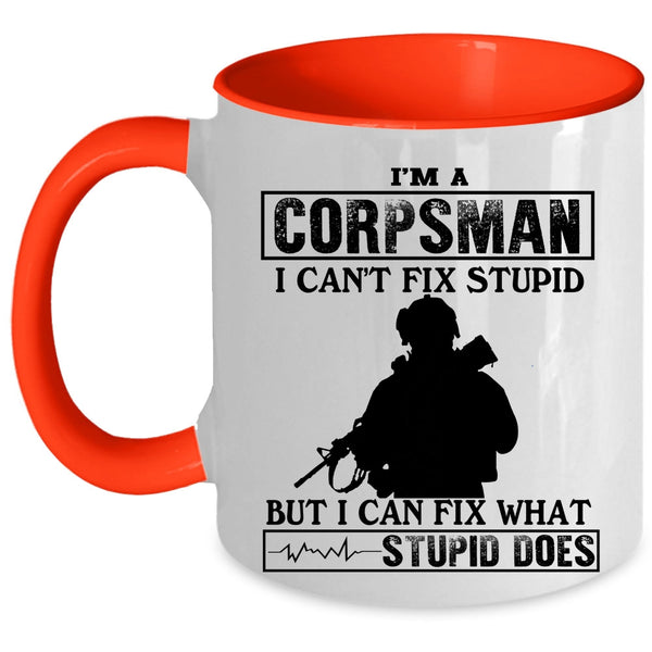 Cool Gift For Corpsman Coffee Mug, I'm A Corpsman Accent Mug