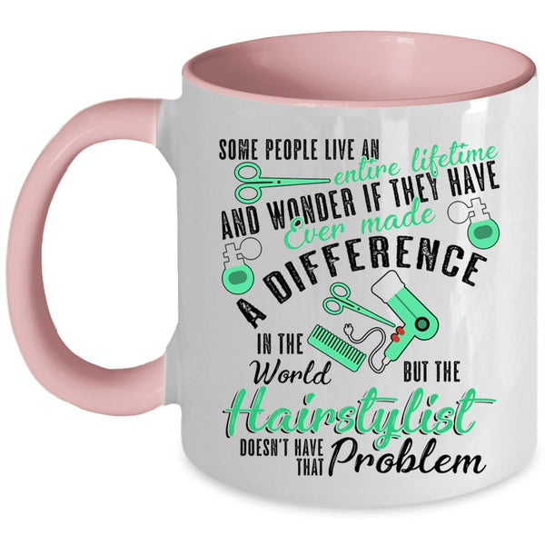 Best Gift For Hairstylist Coffee Mug, Cute Hairstylist Accent Mug