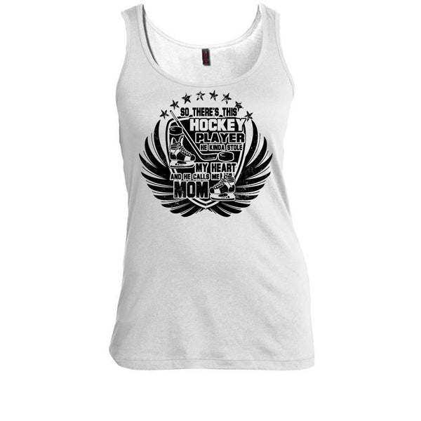 There's This Hockey Player T Shirt, Coolest Hockey Mom Tank Top