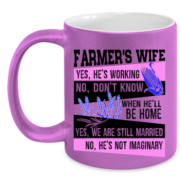 Gift For Wedding Coffee Mug, Farmer's Wife Accent Mug