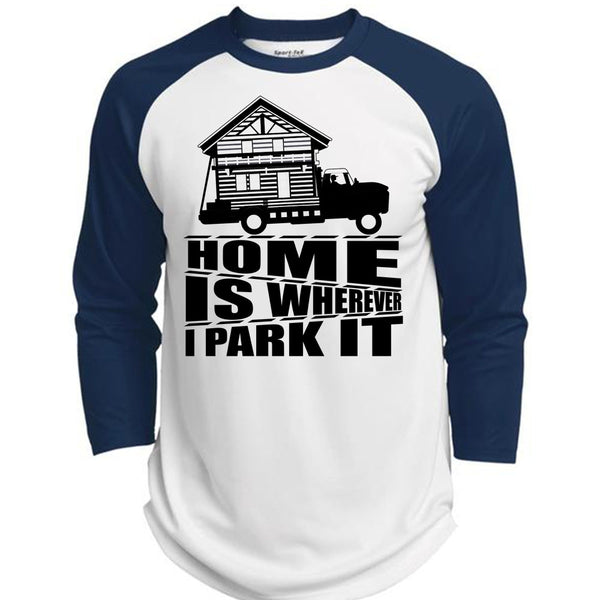 Home Is Wherever I Park It T Shirt, I Love Trucking T Shirt, Awesome T-Shirts  (Polyester Game Baseball Jersey)