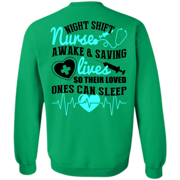 I Love Nursing T Shirt, Night Shift Nurse Sweatshirt