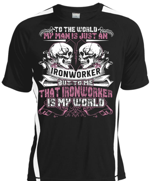 A black t-shirt with the shopify logo