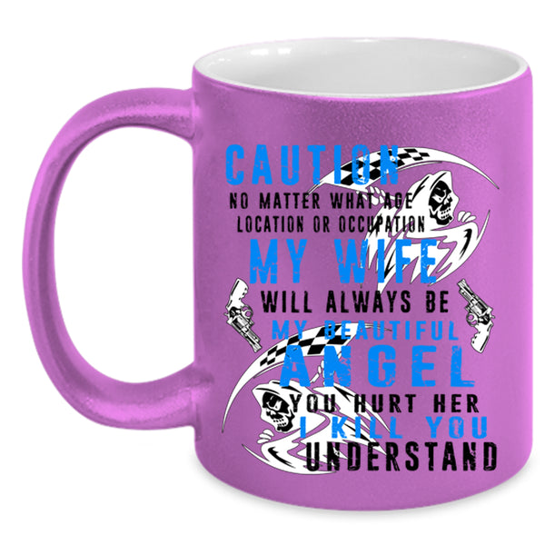 My Beautiful Angel Coffee Mug, My Wife Accent Mug