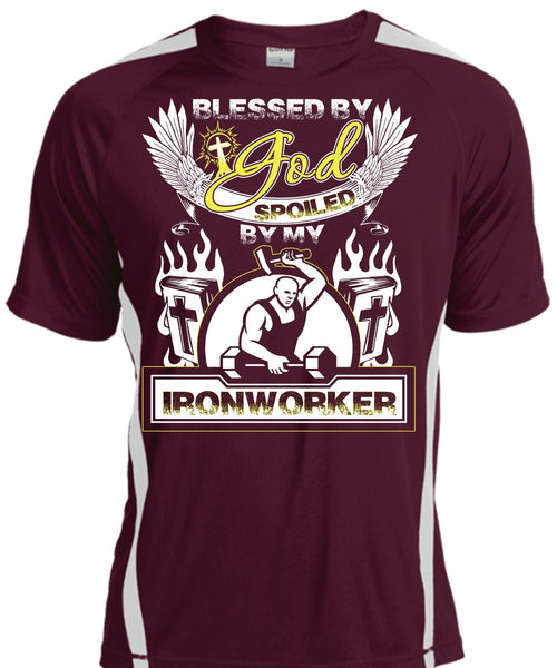 God Spoiled By My Ironworker T Shirt, Being An Ironworker T Shirt, Cool Shirt