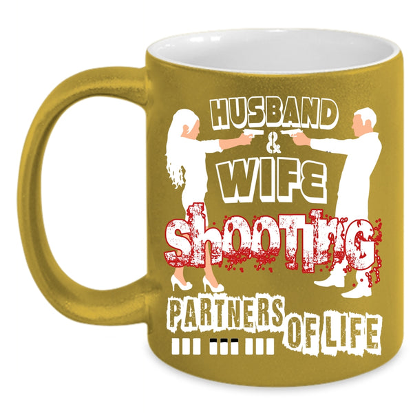 Husband And Wife Coffee Mug, Shooting Partners Of Life Coffee Cup