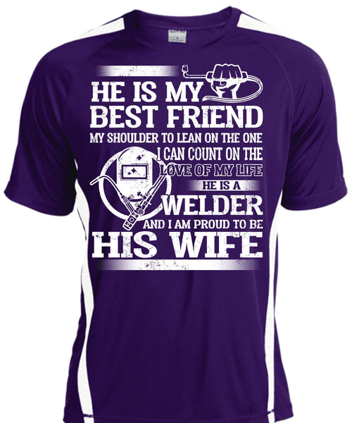 I Am Proud To Be His Wife T Shirt, He Is My Best Friend T Shirt, Cool Shirt