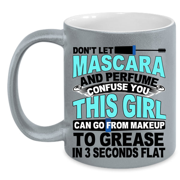 Funny Gift For Wife Coffee Mug, Mascara And Perfume  Accent Mug