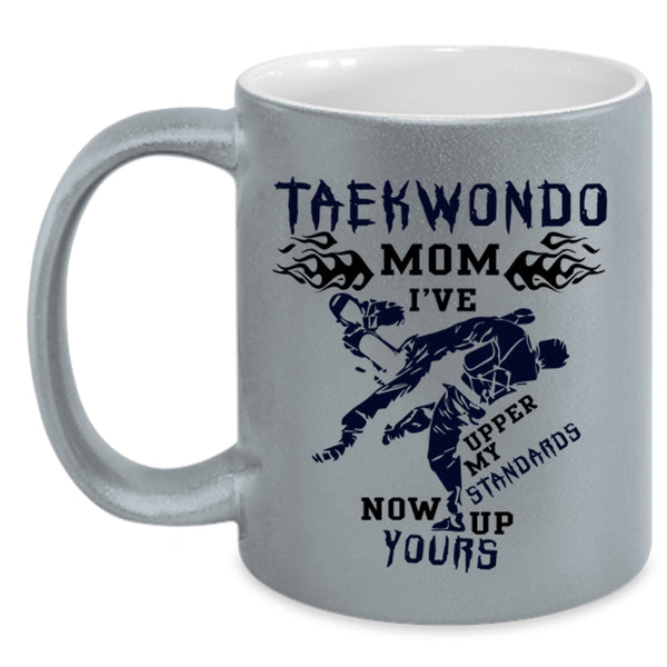 Best Gift For Mom Coffee Mug, Teakwondo Mom Accent Mug