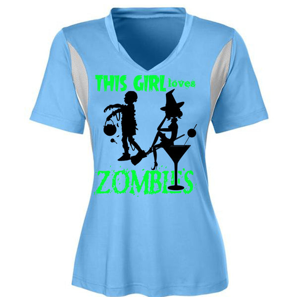 This Girl Loves Zombies T Shirt, Wait For Halloween T Shirt, Awesome T-Shirts