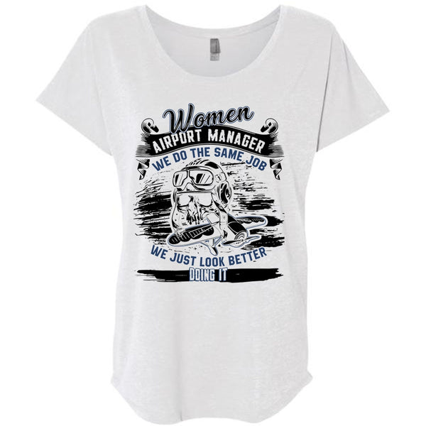 Women Aiport Manager T Shirt, I Love Manager T Shirt, Awesome T-Shirts