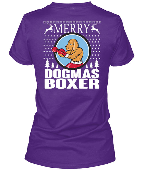 Merry Dogmas Boxer T Shirt, This Girl Loves Christmas T Shirt