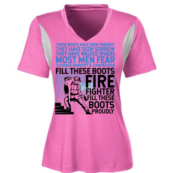 Firefighter Fill These Boots Proudly T Shirt, I Love Firefighter T Shirt, Awesome T-Shirts