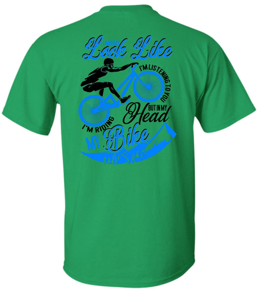 I'm Riding My Bike T Shirt, I Love Biker T Shirt