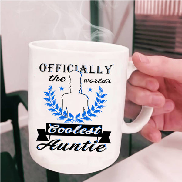 Coolest Auntie Coffee Mug, The Wprld's Coolest Auntie Cup