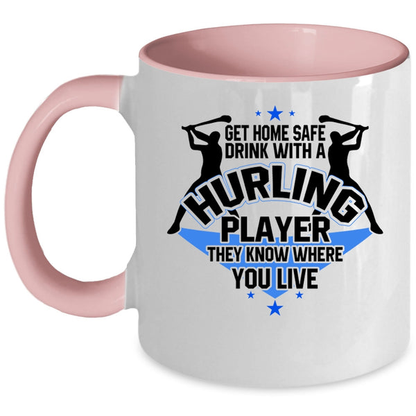 Cool Sport Coffee Mug, Drink With A Hurling Player Accent Mug