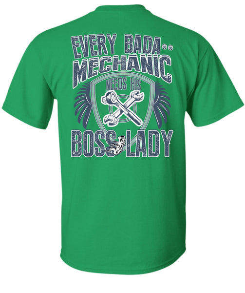Mechanic Needs His Boss Lady T Shirt, I Love Mechanic T Shirt