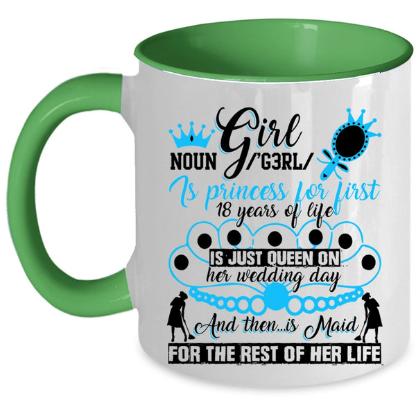 Cute Gift For My Daughter Coffee Mug, Girl Accent Mug