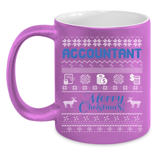 Accountant Coffee Mug, Merry Christmas Coffee Cup