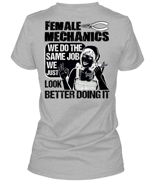 Female Mechanics T Shirt, I Love Mechanic T Shirt