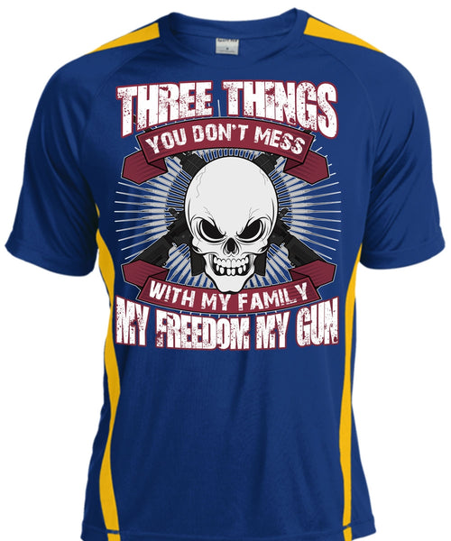 You Don't Mess With My Family T Shirt, My Freedom My Gun T Shirt, Cool Shirt