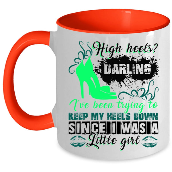 Cute Gift For My Daughter Coffee Mug, I Was A Little Girl Accent Mug