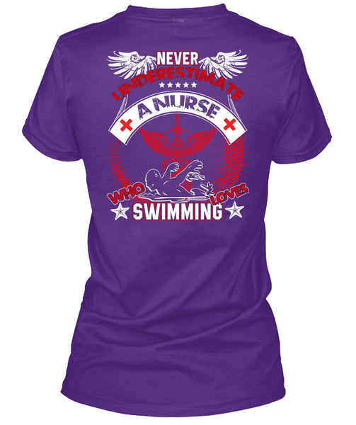 Nurse Who Loves Swimming T Shirt, Being A Swimmer T Shirt