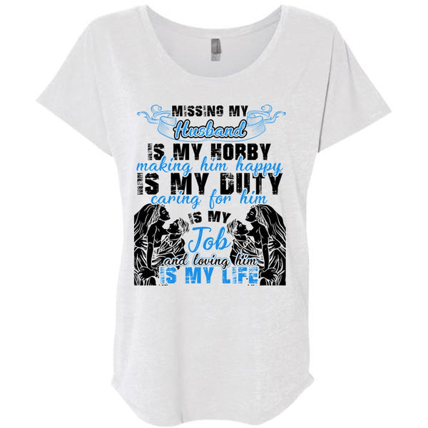 Missing My Husband T Shirt, I Love Husband T Shirt, Awesome T-Shirts
