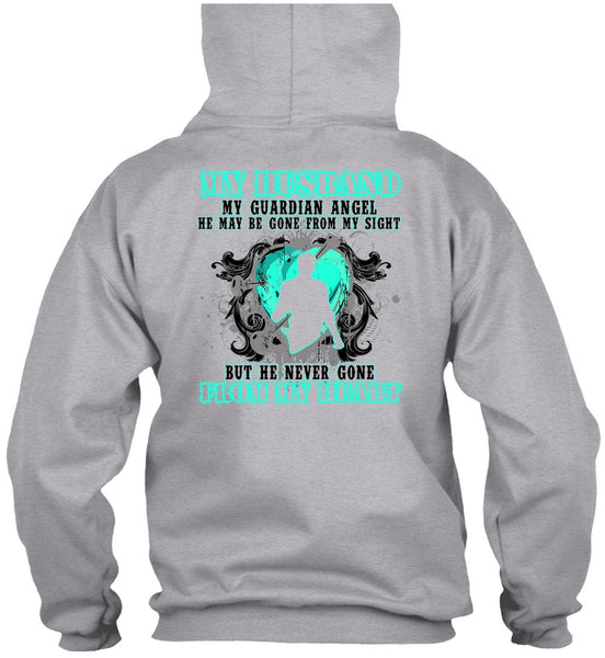 My Husband My Guardian Angel T Shirt, I Love Husband T Shirt