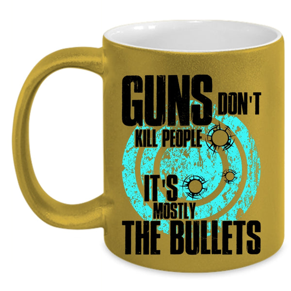 Funny Gift For Gun Owner Coffee Mug, Cool Gunaholic Accent Mug