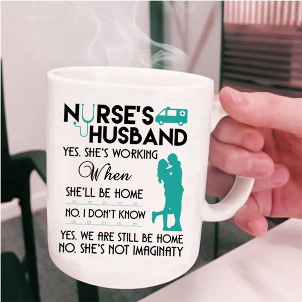 Awesome Nurse's Husband Coffee Mug, Nurse's Husband Cup