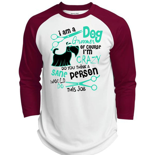 I Am A Dog Groomer T Shirt, I Love My Dog T Shirt, Awesome T-Shirts  (Polyester Game Baseball Jersey)