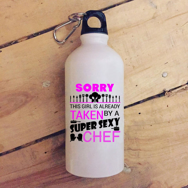 This Girl Is Already Taken By A Chef 20 oz Stainless Steel Bottle,Just Married Outdoor Sports Water Bottle
