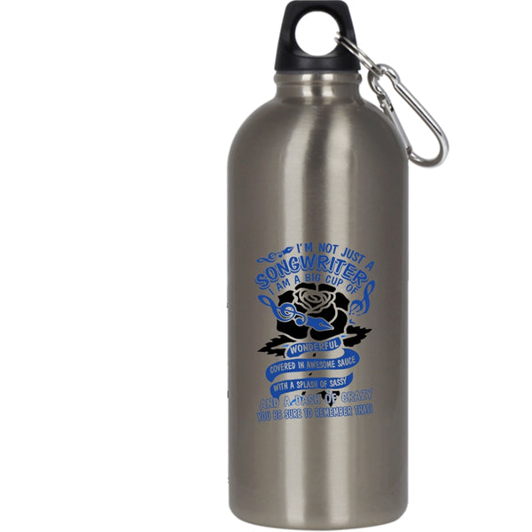 I'm Not Just A Songwriter 20 oz Stainless Steel Bottle,Cute Songwriter Outdoor Sports Water Bottle
