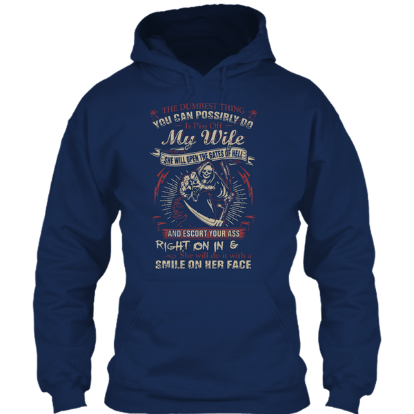 A black t-shirt with the shopify logo