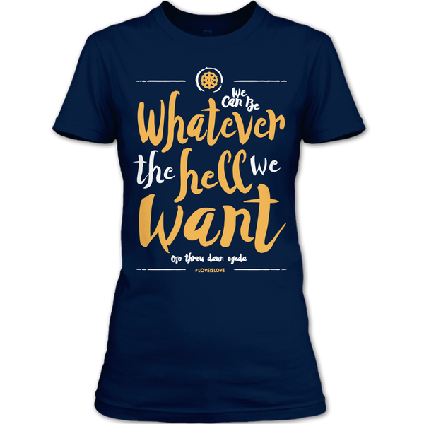 A black t-shirt with the shopify logo