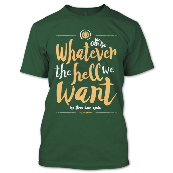 A black t-shirt with the shopify logo