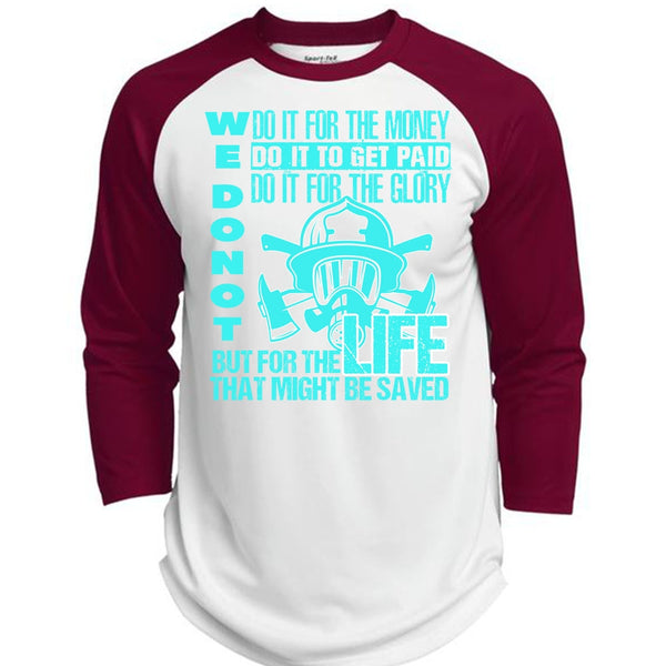 Do It For The Money T Shirt, I Love Firefighter T Shirt, Awesome T-Shirts  (Polyester Game Baseball Jersey)